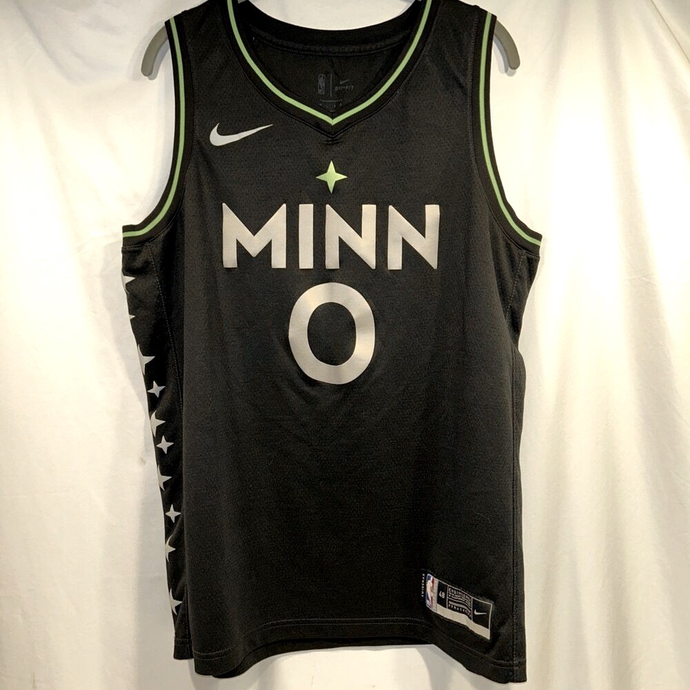 D'Angelo Russell #0 NBA Authentic Dri-Fit Minnesota Timberwolves Swingman Sz 48